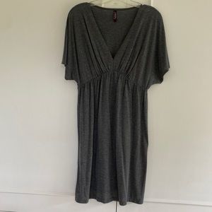Charcoal gray knit dress